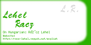 lehel racz business card